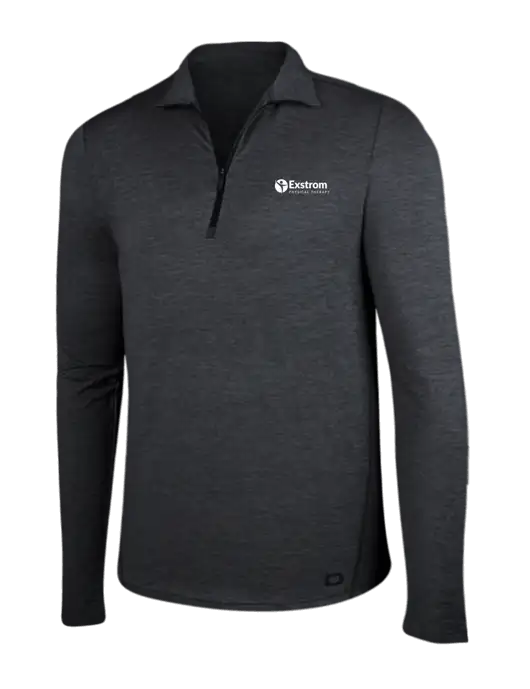 OGIO Blacktop Heather Endurance Force 1/4 Zip w/Exstrom Logo