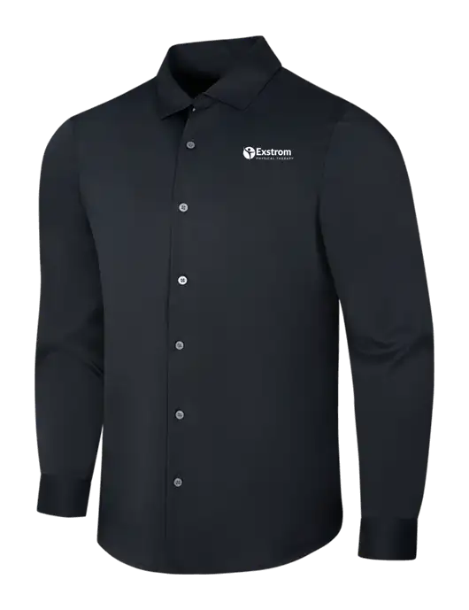 Black City Stretch Shirt w/Exstrom Logo