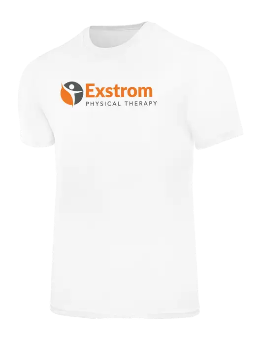 Allmade Bright White Organic Cotton Tee w/Exstrom Logo