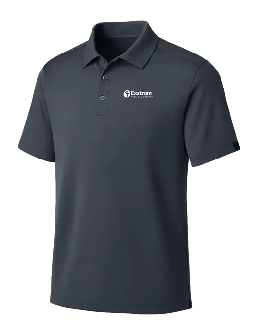 OGIO Dark Grey Framework Polo w/Exstrom Logo