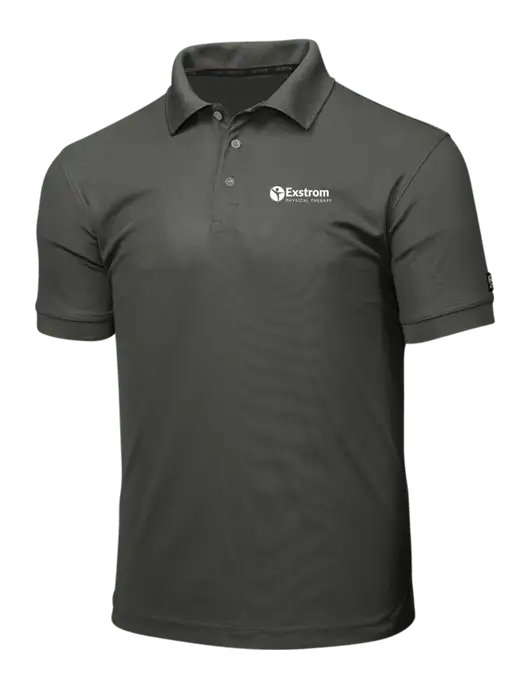 OGIO Medium Grey Caliber 2.0 Polo w/Exstrom Logo