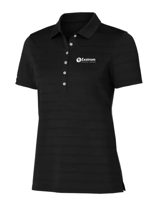 Callaway Womens Black Ventilated Polo w/Exstrom Logo