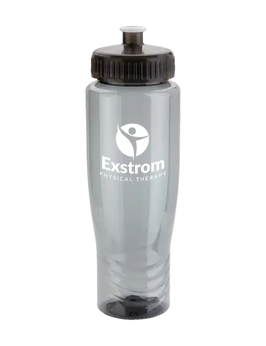 Roam Smoke 28 oz Eco-Polyclear Bottle with Push Pull Lid w/Exstrom Logo