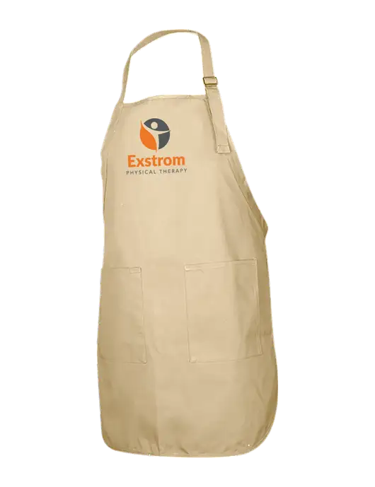 Full-Length Stone Apron With Pockets w/Exstrom Logo