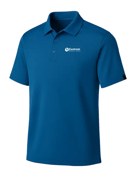 OGIO Royal Blue Framework Polo w/Exstrom Logo