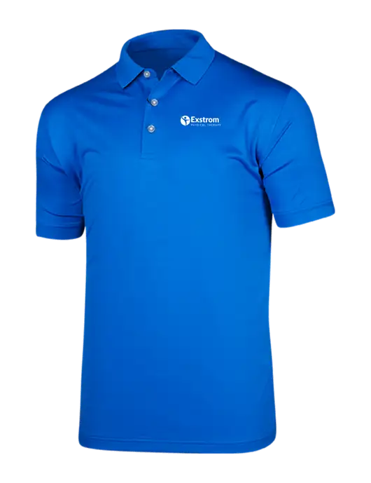 Callaway Vibrant Royal Blue Ventilated Polo w/Exstrom Logo