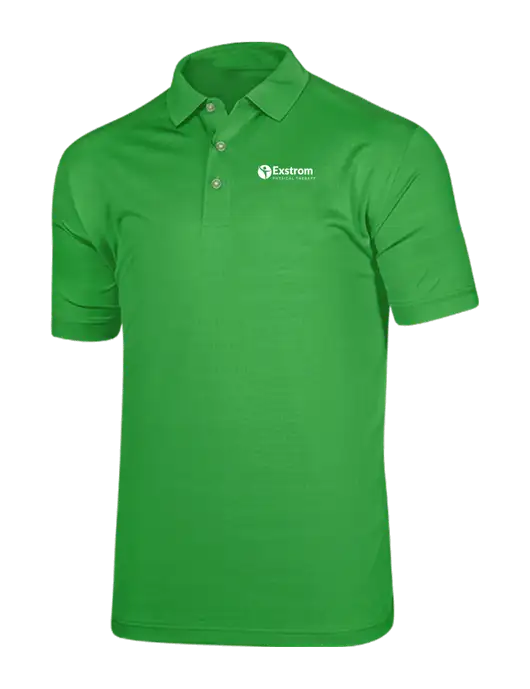 Callaway Vibrant Kelly Green Ventilated Polo w/Exstrom Logo