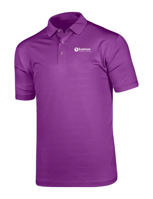 Callaway Vibrant Purple Ventilated Polo w/Exstrom Logo