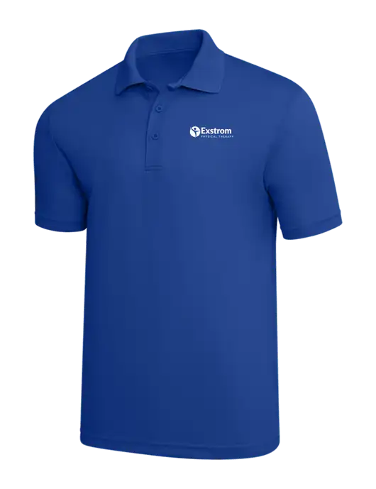 Dark Royal PosiCharge RacerMesh Polo w/Exstrom Logo
