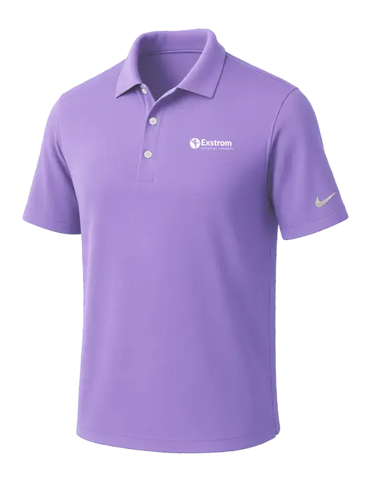 NIKE Light Purple Dri-Fit Micro Pique Polo w/Exstrom Logo