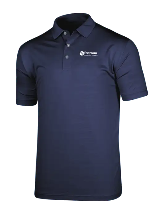Callaway Vibrant Navy Ventilated Polo w/Exstrom Logo