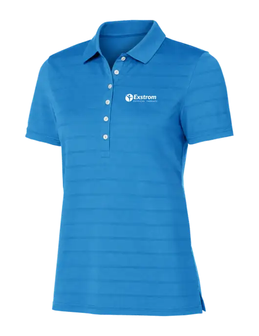 Callaway Womens Royal Blue Ventilated Polo w/Exstrom Logo