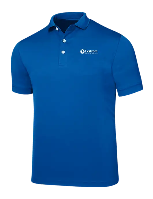 Callaway Ottoman Royal Blue Polo w/Exstrom Logo