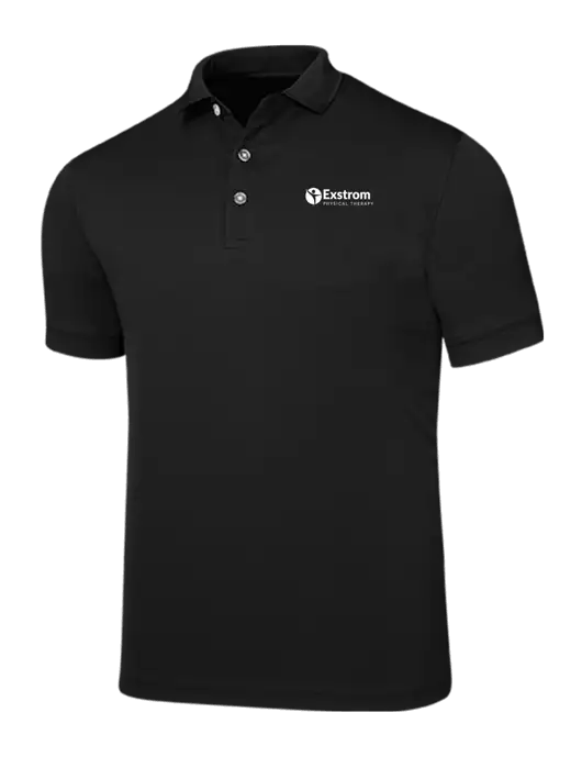 Callaway Ottoman Black Polo w/Exstrom Logo