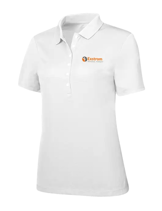 Callaway Womens Ottoman Bright White Polo w/Exstrom Logo