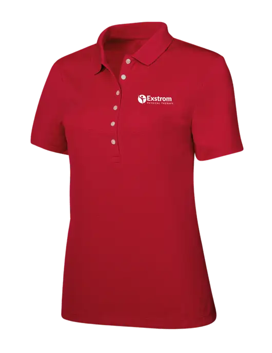 Callaway Womens Ottoman Red Polo w/Exstrom Logo
