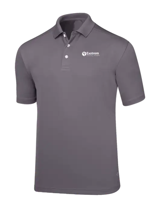 Callaway Core Medium Grey Performance Polo w/Exstrom Logo