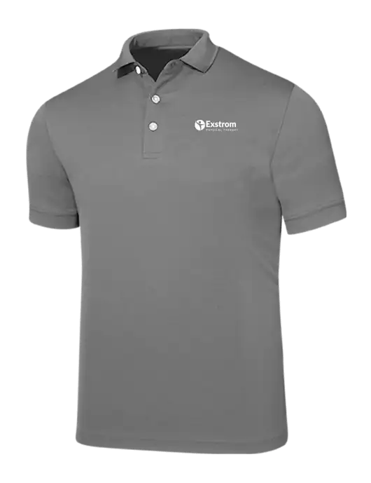 Callaway Ottoman Medium Grey Polo w/Exstrom Logo