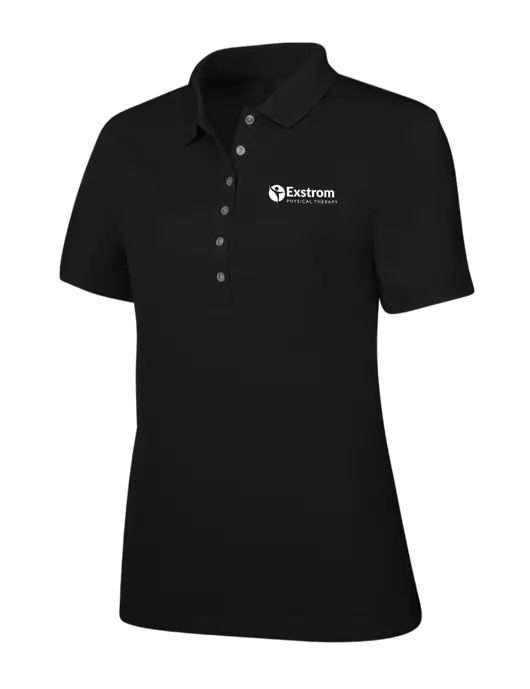 Callaway Womens Ottoman Black Polo w/Exstrom Logo