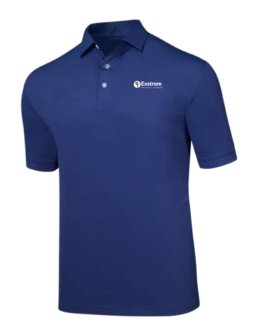 Callaway Navy Fashion Tonal Polo w/Exstrom Logo