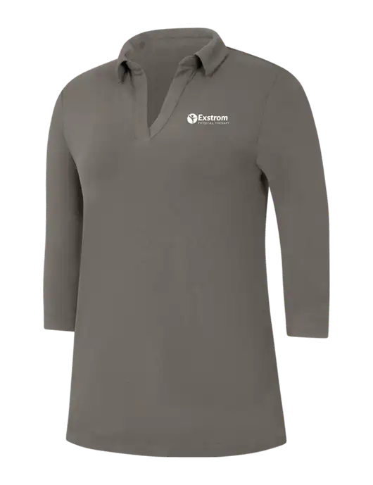 Womens Dark Grey Luxe Knit Tunic w/Exstrom Logo