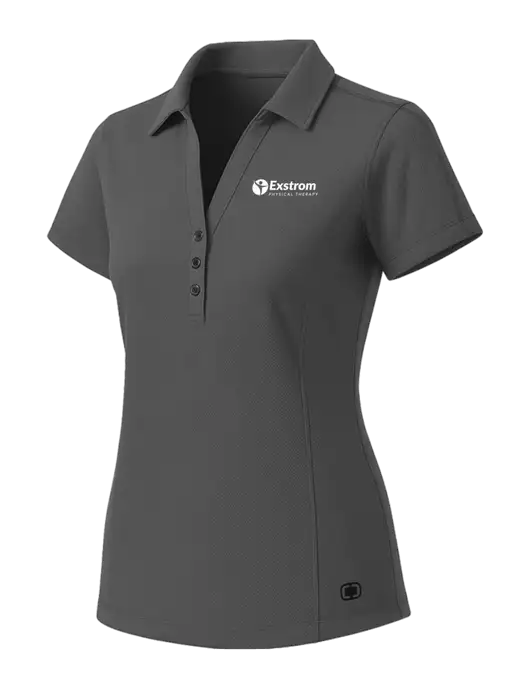 OGIO Womens Medium Grey ONYX Polo w/Exstrom Logo