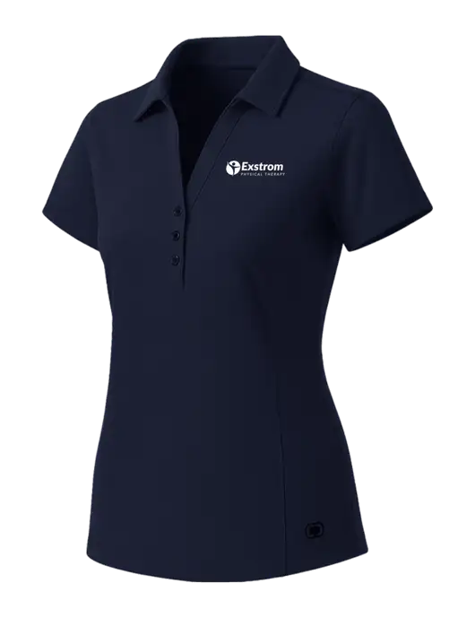 OGIO Womens Navy ONYX Polo w/Exstrom Logo