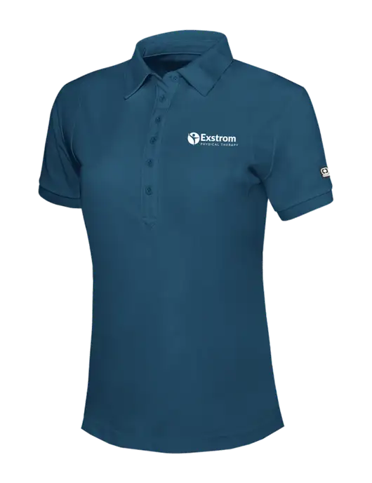 OGIO Womens Light Navy Jewel Polo w/Exstrom Logo
