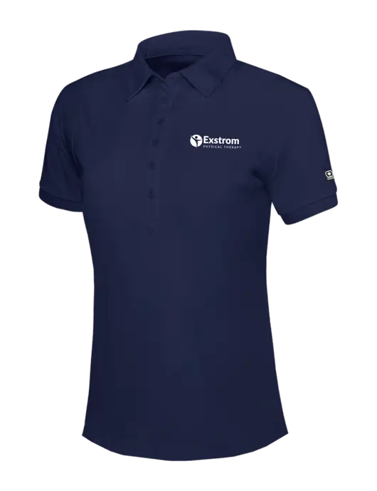 OGIO Womens Navy Jewel Polo w/Exstrom Logo