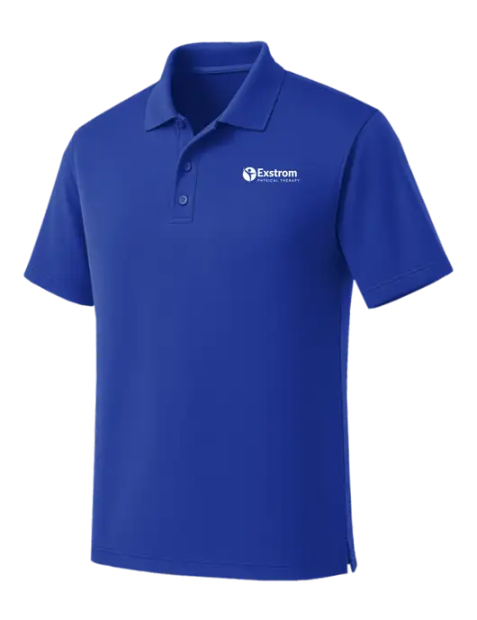 Dark Royal Dry Zone UV Micro Mesh Polo w/Exstrom Logo