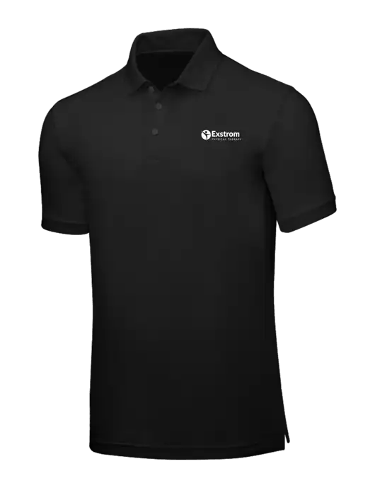 Black Core Classic Pique w/Exstrom Logo