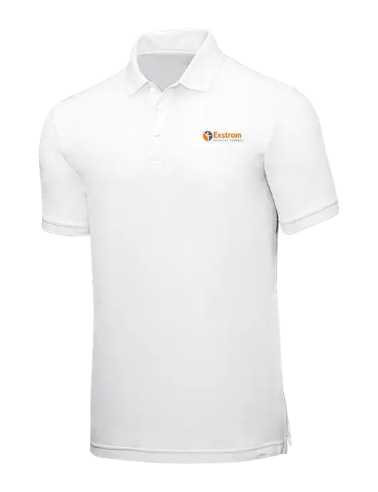 White Core Classic Pique w/Exstrom Logo