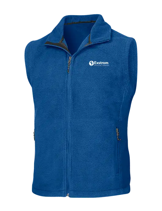 Royal Fleece Vest w/Exstrom Logo