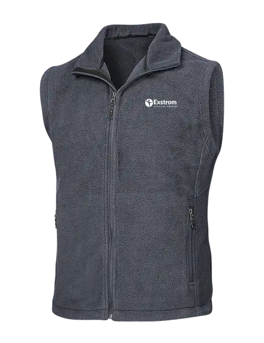 Dark Grey Fleece Vest w/Exstrom Logo
