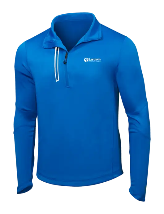 OGIO Electric Blue Endurance Fulcrum 1/4 Zip w/Exstrom Logo