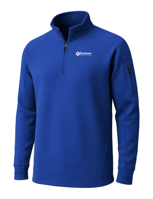 True Royal Tech Fleece 1/4 Zip Pullover w/Exstrom Logo