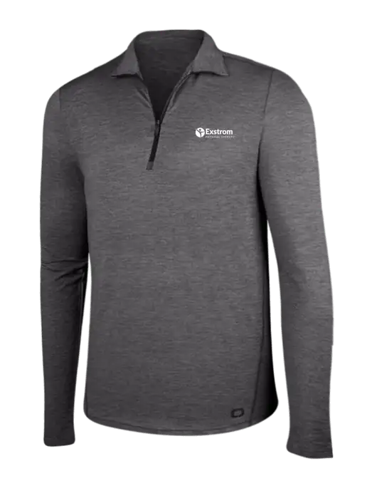OGIO Gear Grey Heather Endurance Force 1/4 Zip w/Exstrom Logo
