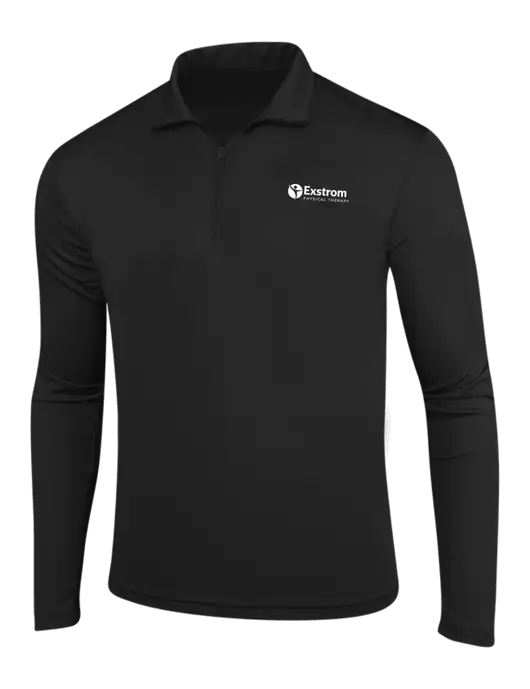Black PosiCharge Competitor 1/4 Zip Pullover w/Exstrom Logo