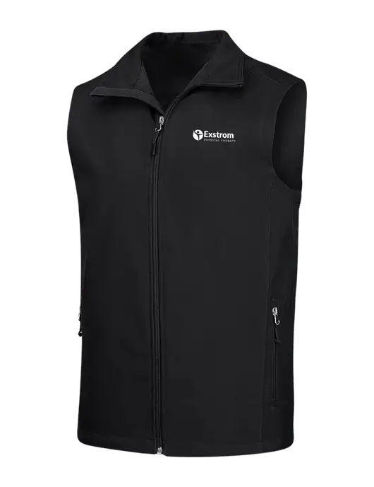 Black Core Soft Shell Vest w/Exstrom Logo
