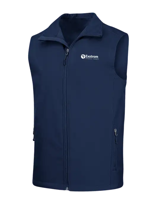 Navy Core Soft Shell Vest w/Exstrom Logo