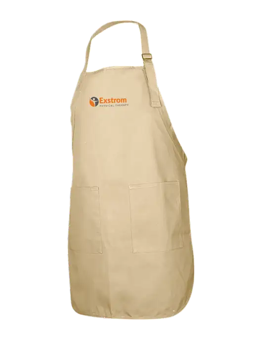 Full-Length Stone Apron With Pockets w/Exstrom Logo