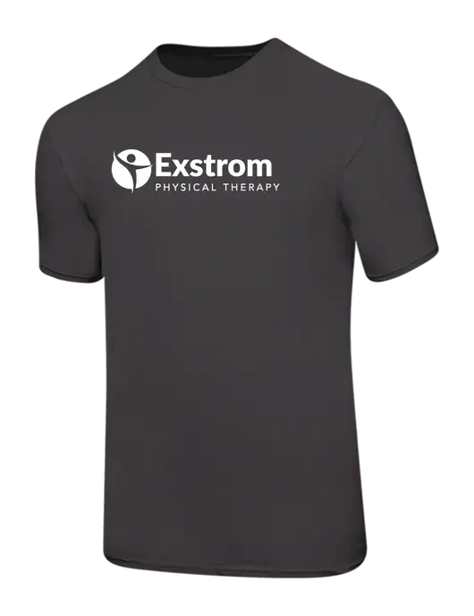 Ring Spun Charcoal 4.5 oz T-Shirt w/Exstrom Logo