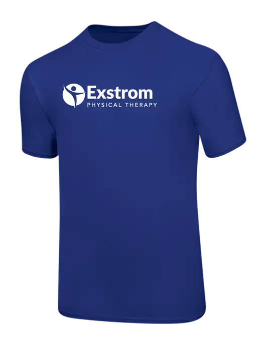 Ring Spun Royal 4.5 oz T-Shirt w/Exstrom Logo