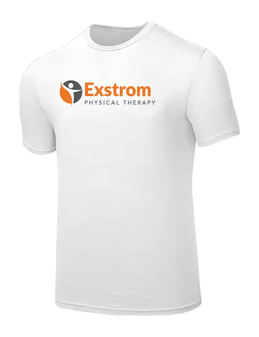 Seriously Soft White T-Shirt w/Exstrom Logo