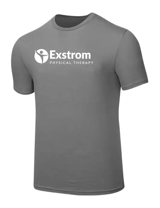 Seriously Soft Medium Grey T-Shirt w/Exstrom Logo