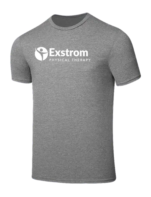 Seriously Soft Grey Frost T-Shirt w/Exstrom Logo