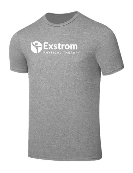 Seriously Soft Light Heather Grey T-Shirt w/Exstrom Logo