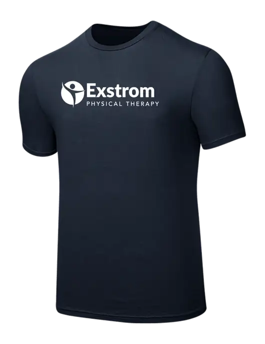 Seriously Soft Navy T-Shirt w/Exstrom Logo