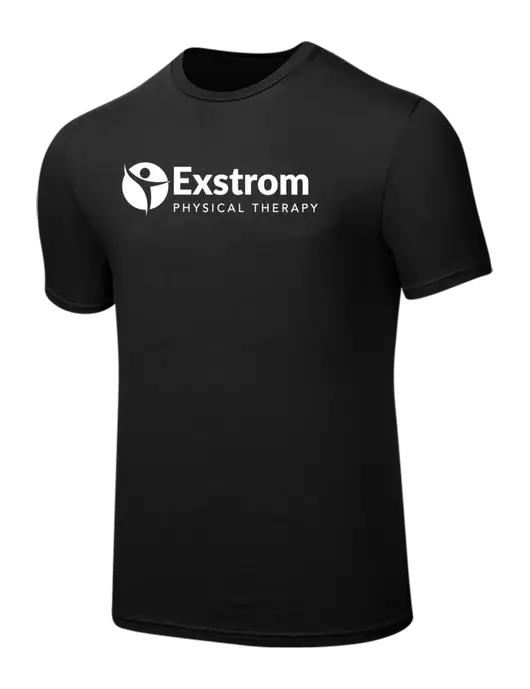 Seriously Soft Black T-Shirt w/Exstrom Logo