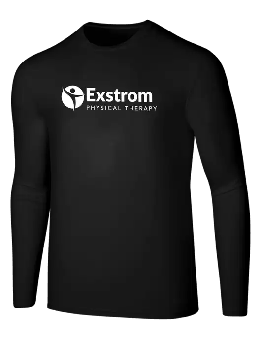 Seriously Soft Black Long Sleeve T-Shirt w/Exstrom Logo